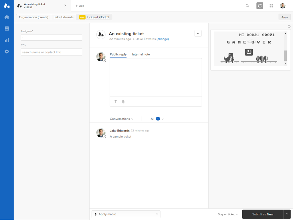 Iframe Ticket Sidebar App Integration with Zendesk Support